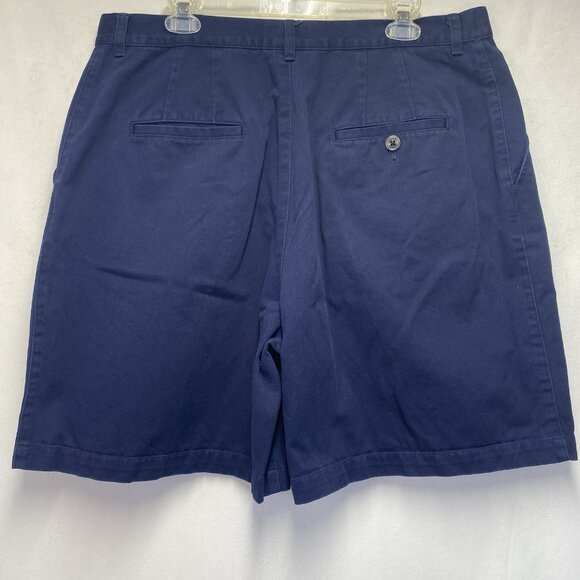 Lauren Ralph Lauren Flat Front Classic Relaxed Fit Chino Shorts Men Sz 18W Navy - Picture 2 of 8
